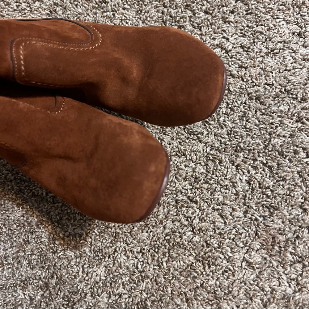 See by Chloe Elegant Brown Suede Ankle Boots size 37 1/2 - Picture 8 of 14